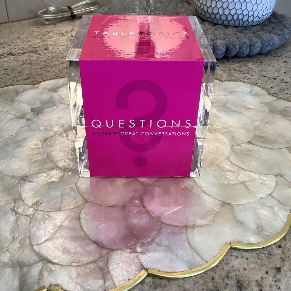 Table Topics Girls Night Out Conversation Starter Cards Set Cube Tabletopics